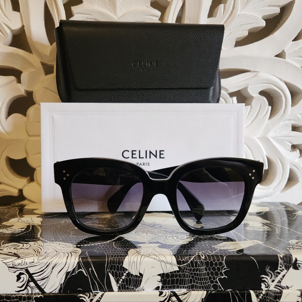 Celine Black Sunglasses With Soft Case